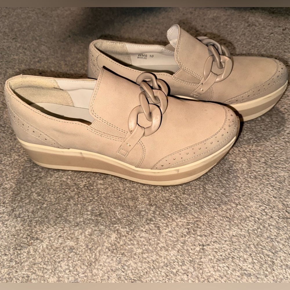 DV by Dolce Vita Jhenee Platform Slip-On Loafer Shoes Women's Size 10